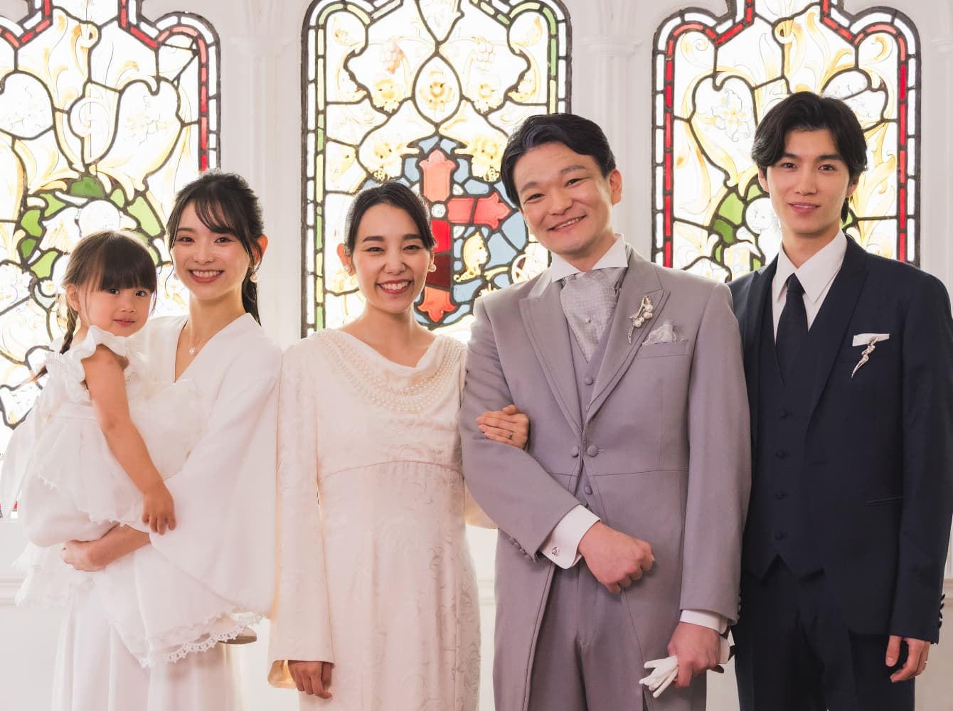 3世代で祝う結婚30周年真珠婚式